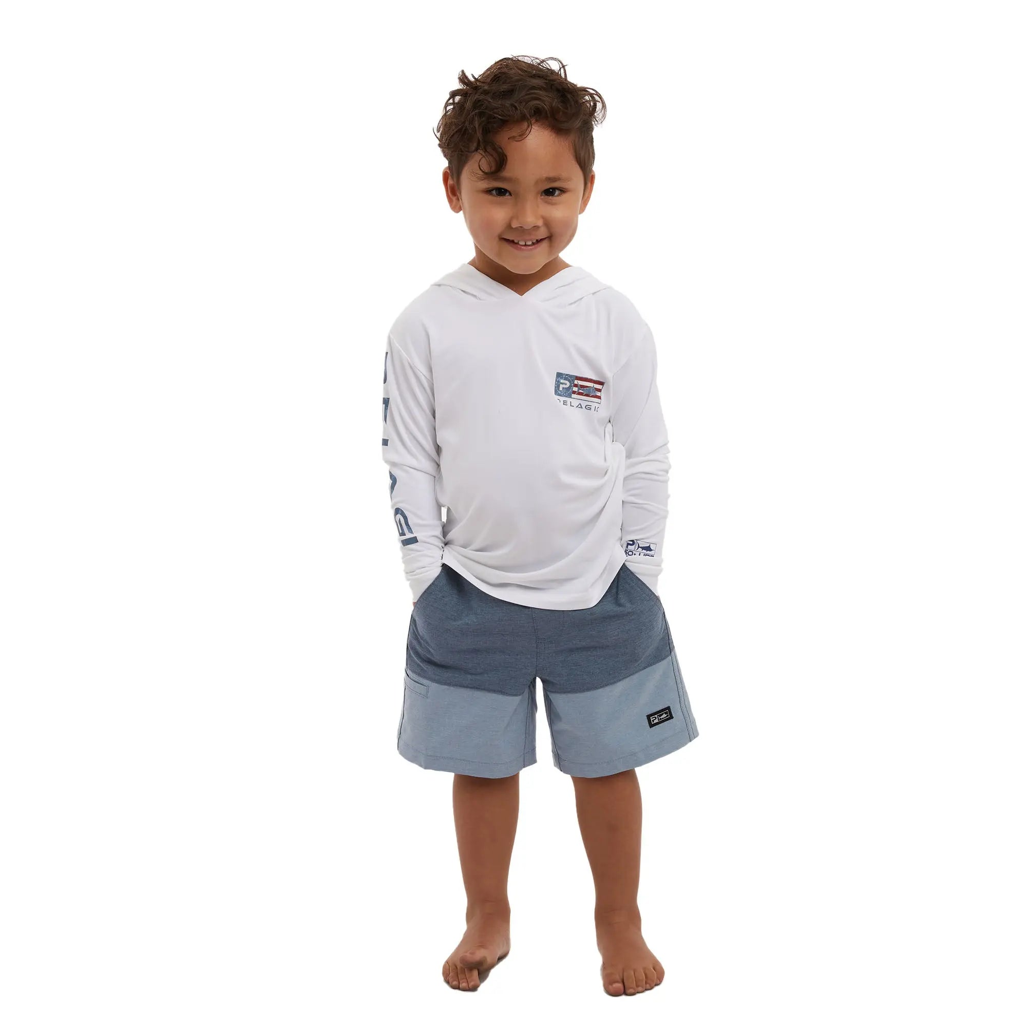 AMERICAMO™<br> Kid's Aquatek Icon Kid's Hooded Fishing Shirt