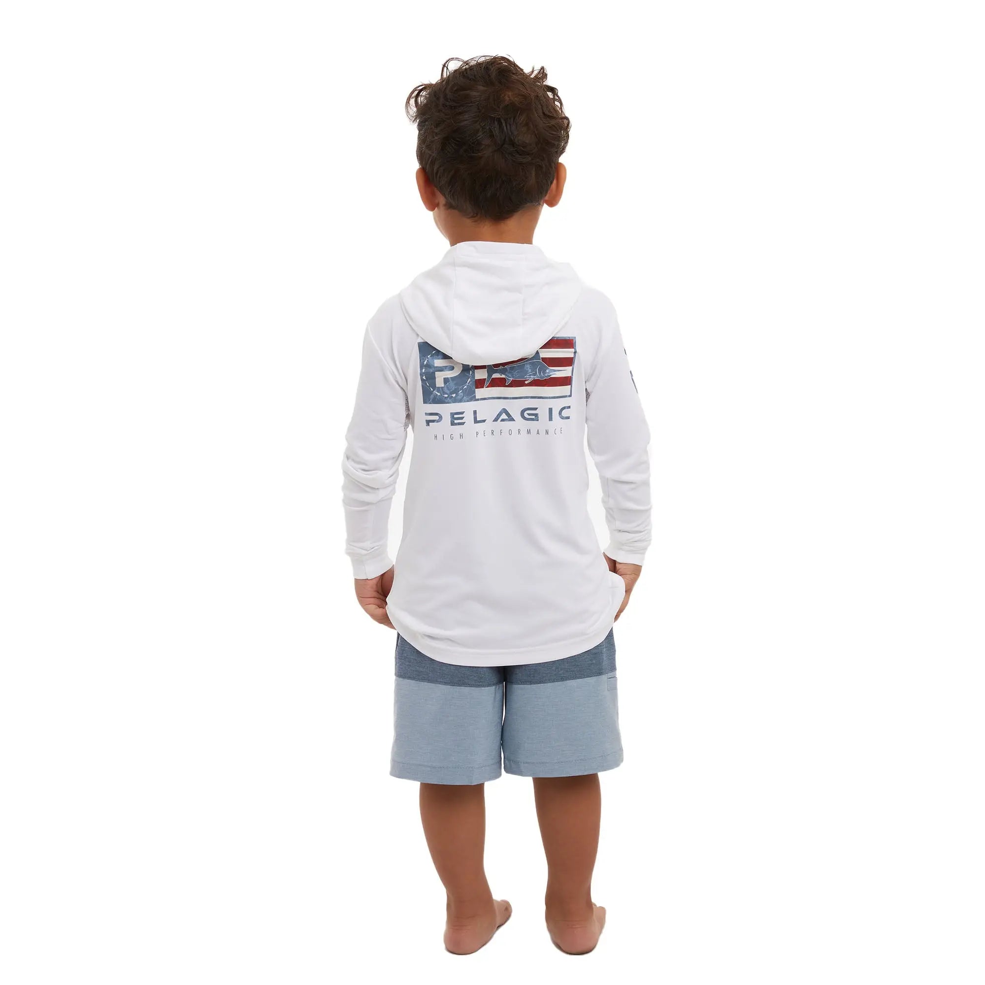 AMERICAMO™<br> Kid's Aquatek Icon Kid's Hooded Fishing Shirt