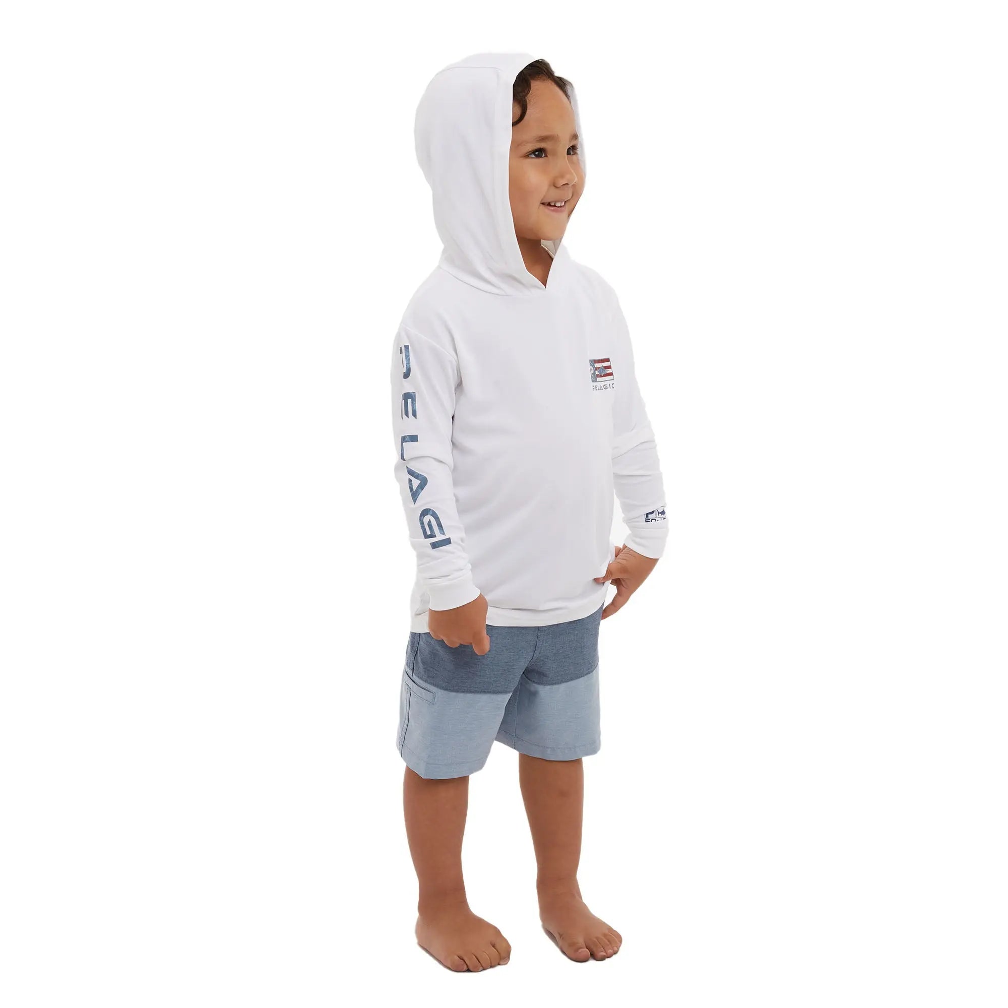 AMERICAMO™<br> Kid's Aquatek Icon Kid's Hooded Fishing Shirt