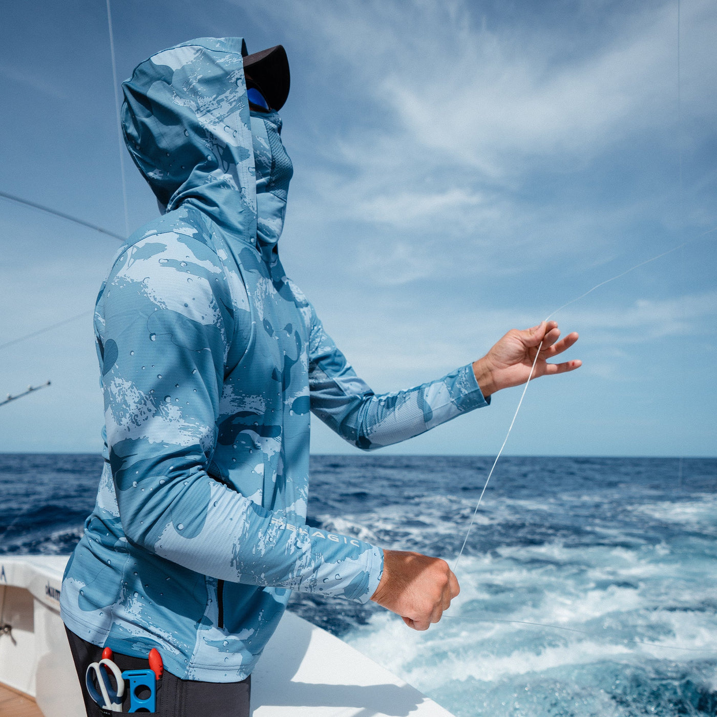 Chemise De Pêche à Capuche PELAGIC Ws Exo-Tech Icon - Femme - Blanc - Taille XL