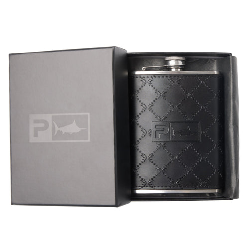 Charter 8oz Leatherbound Flask Insulated Stainless Cup
