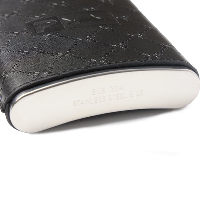 Charter 8oz Leatherbound Flask Insulated Stainless Cup