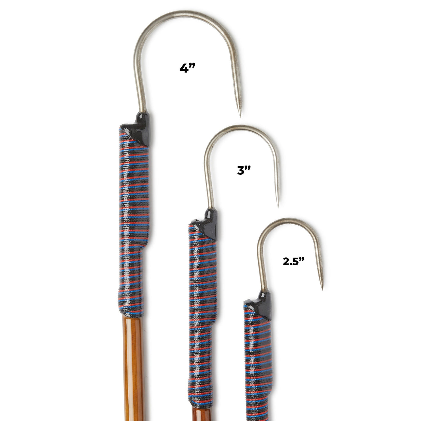#4 fish hook Nina Blade 1/4oz Body #2 Gamakatsu Siwash #2 Gamakatsu Siwash Hook Full Paint w Ultra Violet (UV) Reactive Powder Coating Trusted and used by Fishing Guides all across the Pacific Northwest Elite Series 7' Gaff 4"