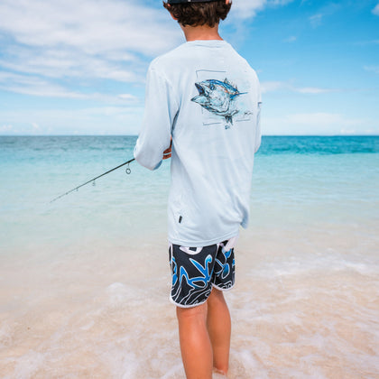 Youth Aquatek Goione Tuna Youth Fishing Shirt