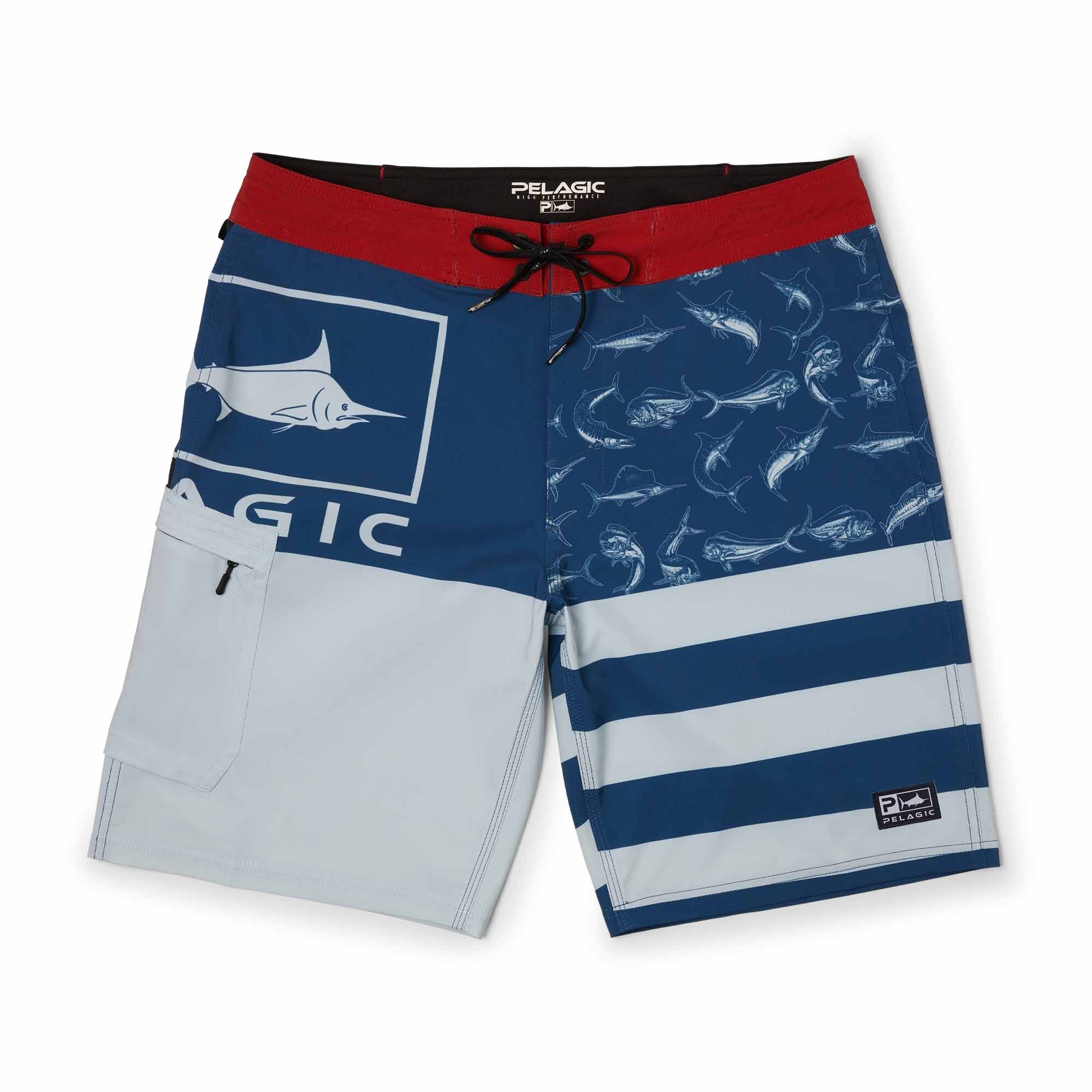 Pelagic Blue Water Americamo Fishing Shorts