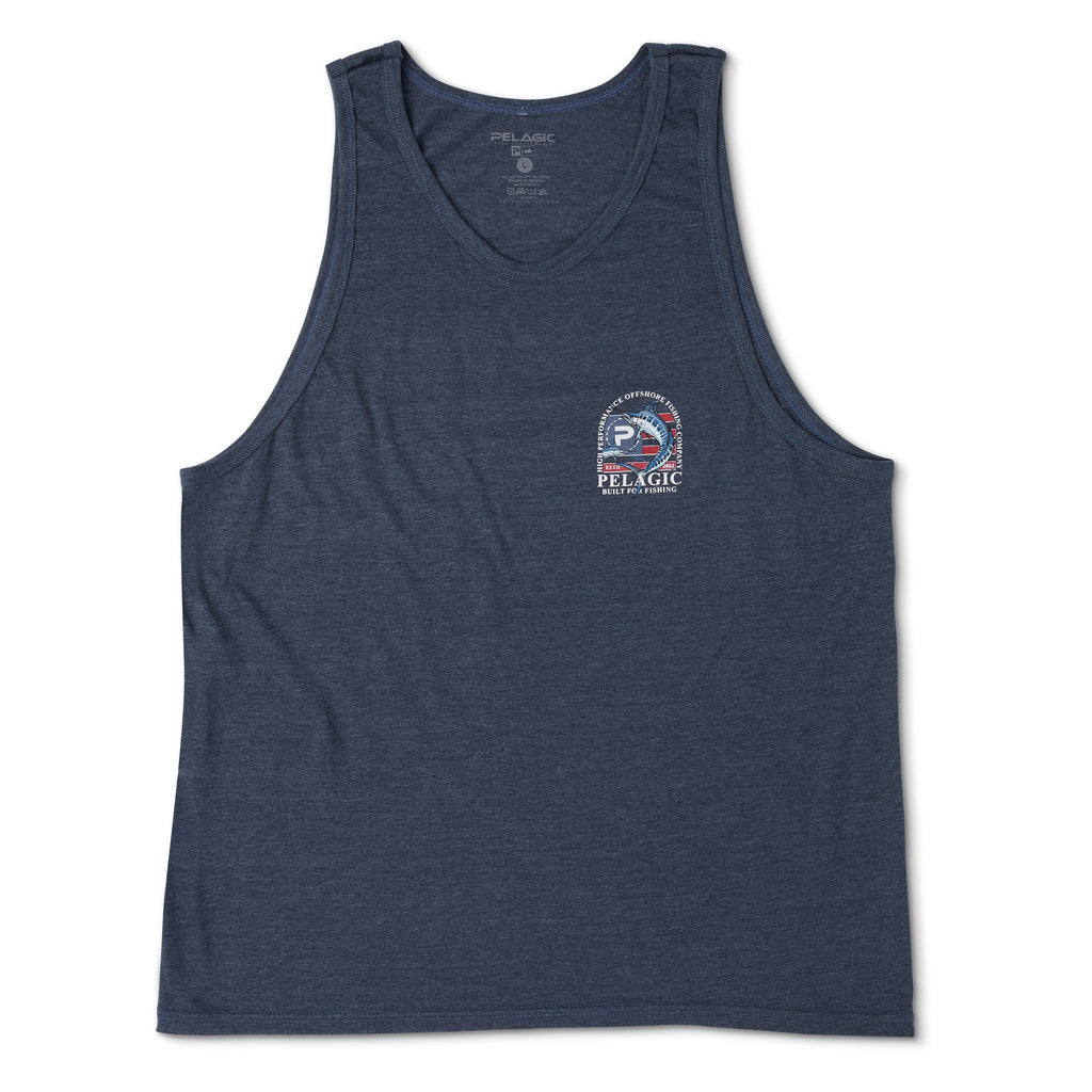 Patriot Marlin Tank Top | PELAGIC Fishing Gear