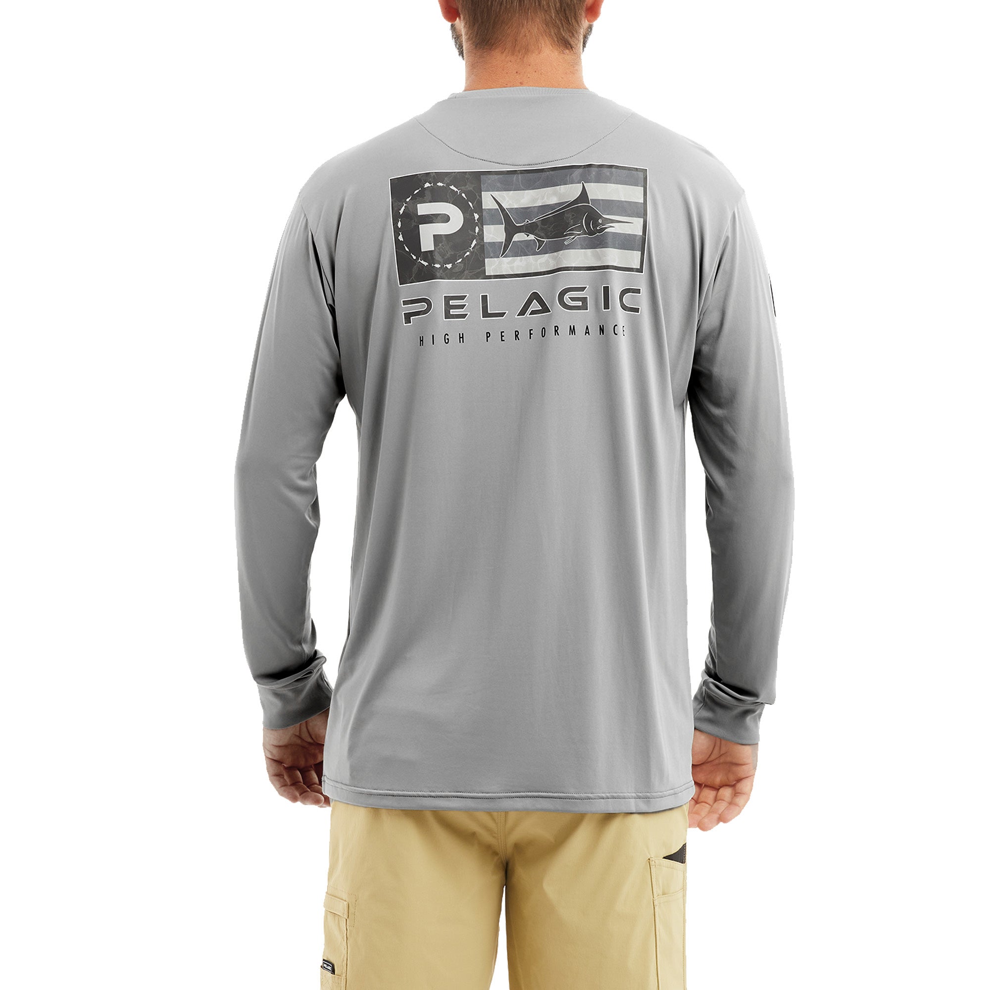 Pelagic Fishing Co T Shirt Tee Mens Sz Medium Short Sleeve Gray