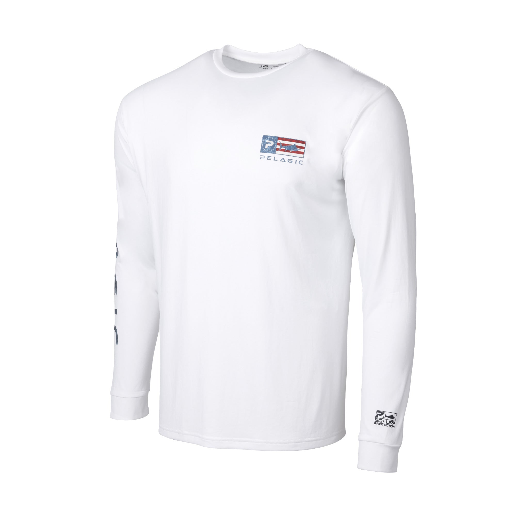 Pelagic Americamo Aquatek Icon Fishing Shirt White / XL