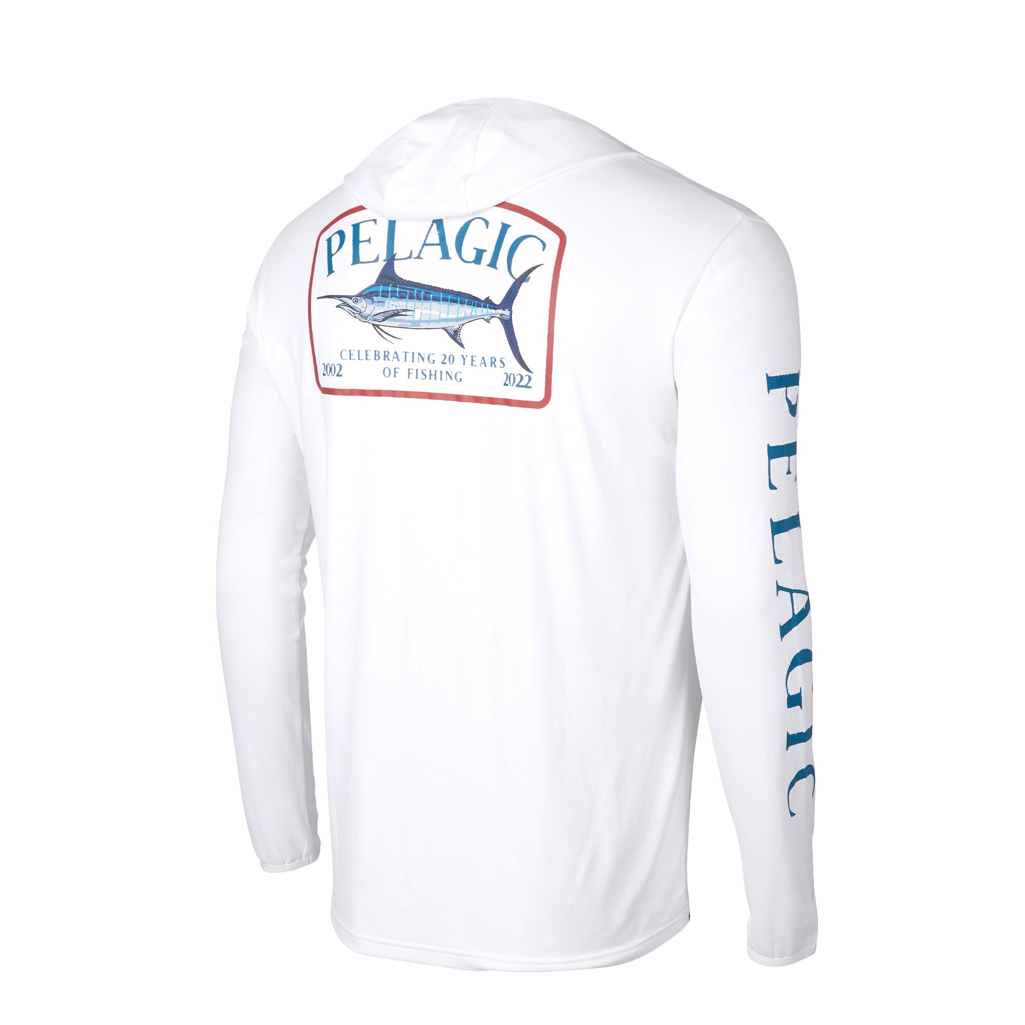 Pelagic Defcon Icon Hooded Fishing Shirt White / S