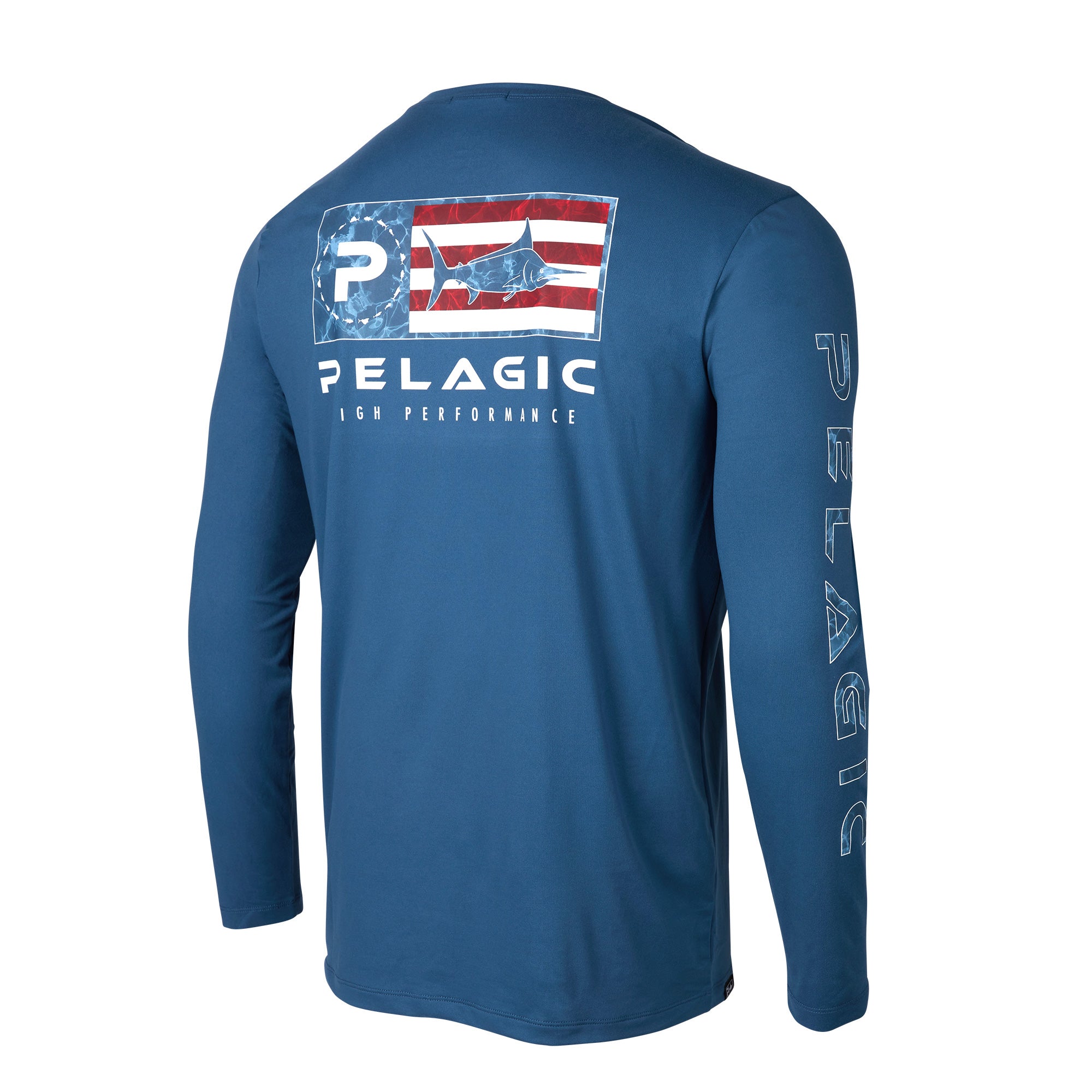 Pelagic Stratos LS Performance Shirt Smokey Blue / S