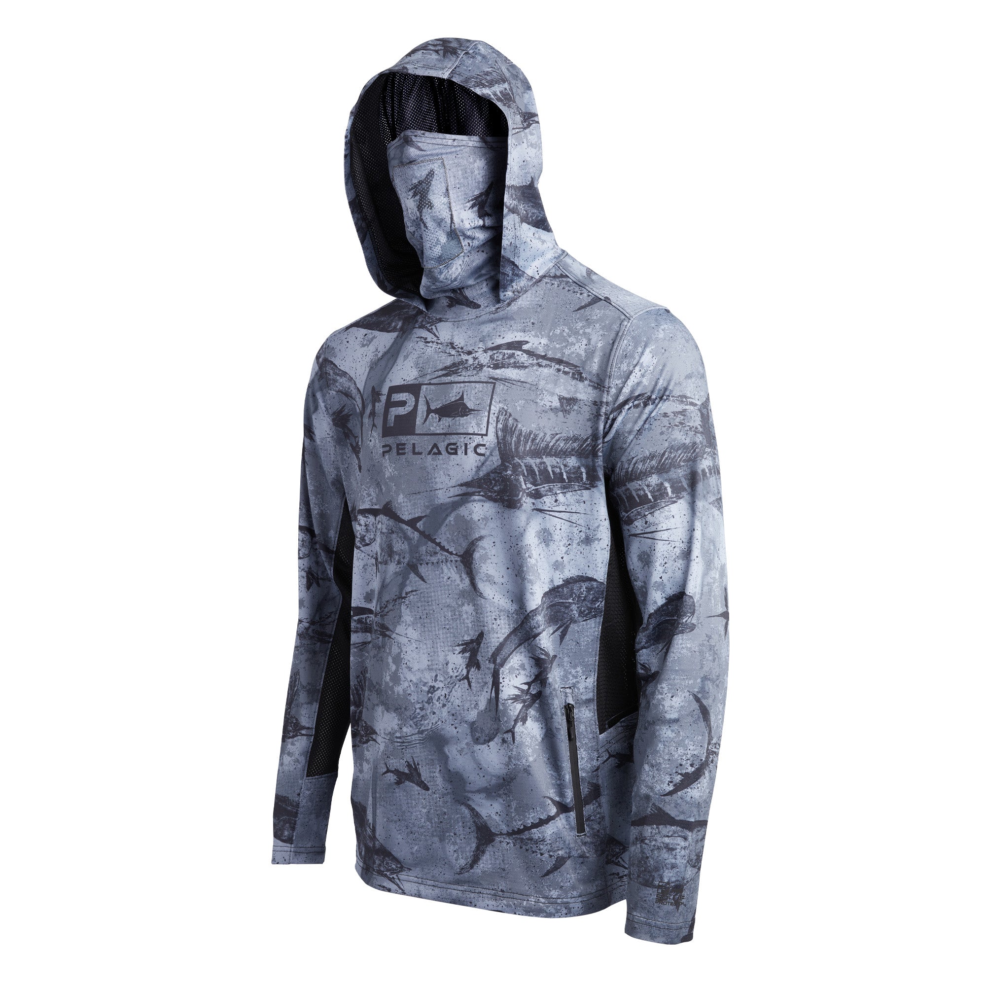  PELAGIC Men's Defcon Starboard Hooded Fishing Shirt, Long  Sleeve, UPF 50+ Protection, Integrated Face Mask, Sleeve Water and Stain  Repellent : Clothing, Shoes & Jewelry