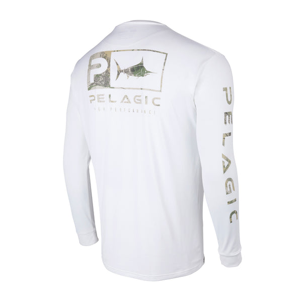 Pelagic Aquatek Icon Hooded Long Sleeve Performance Fishing Shirt