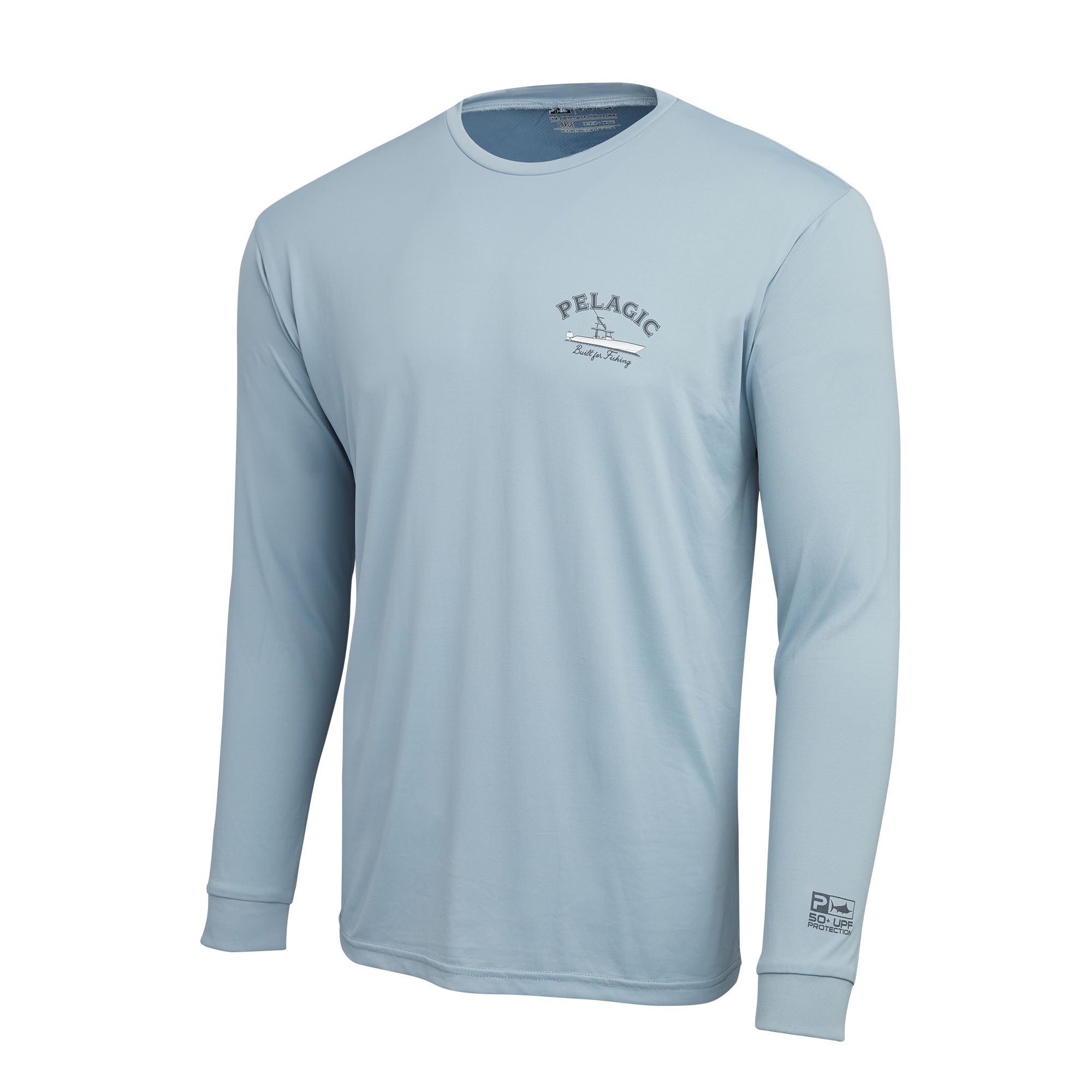 PELAGIC Kid's Aquatek Icon Fishing Shirt, Long Sleeve, UPF 50+ Protection,  Water and Stain Repellent, Ultra Soft Feel