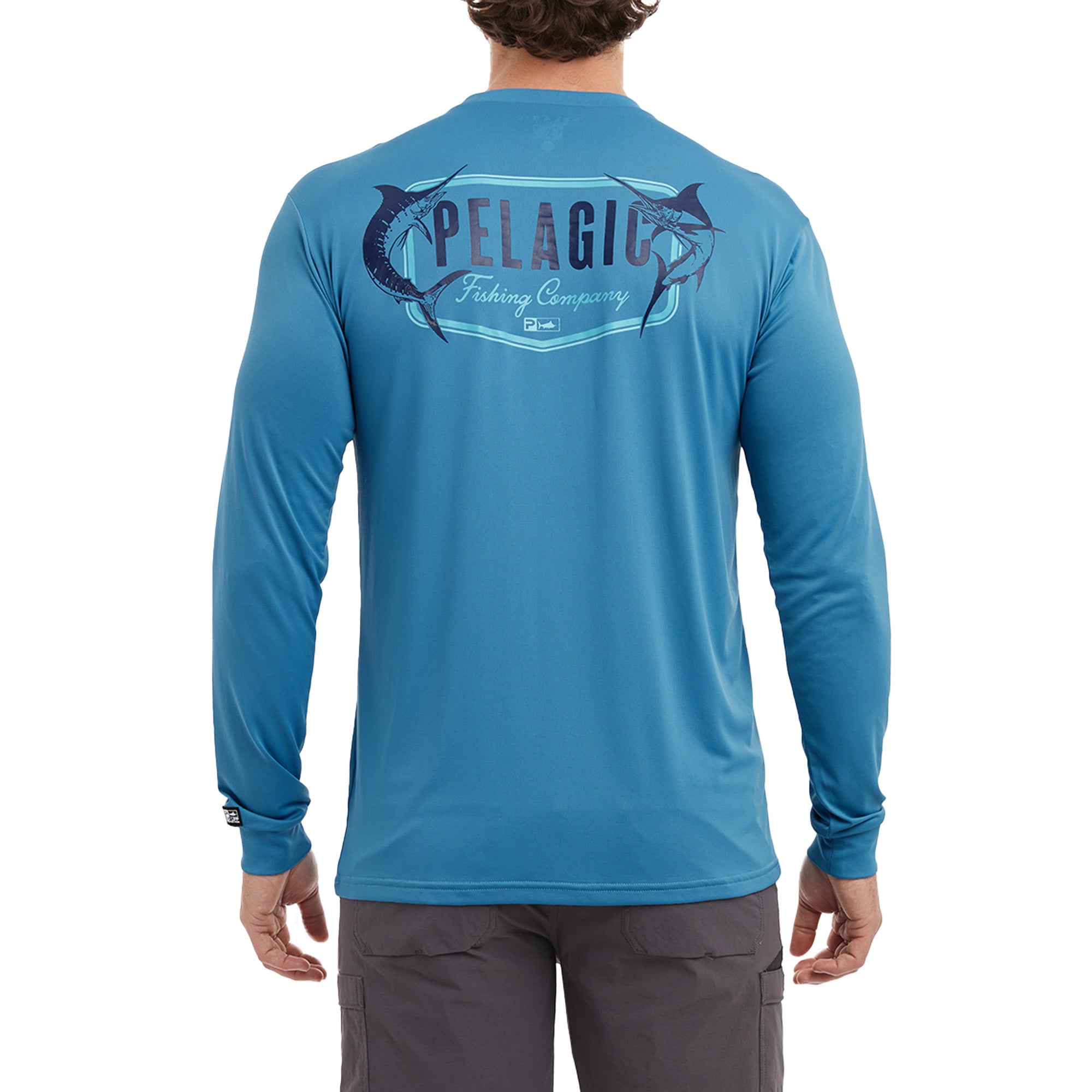Pelagic Aquatek Twin Beeks Long-Sleeve Shirt for Men - Ocean - XL