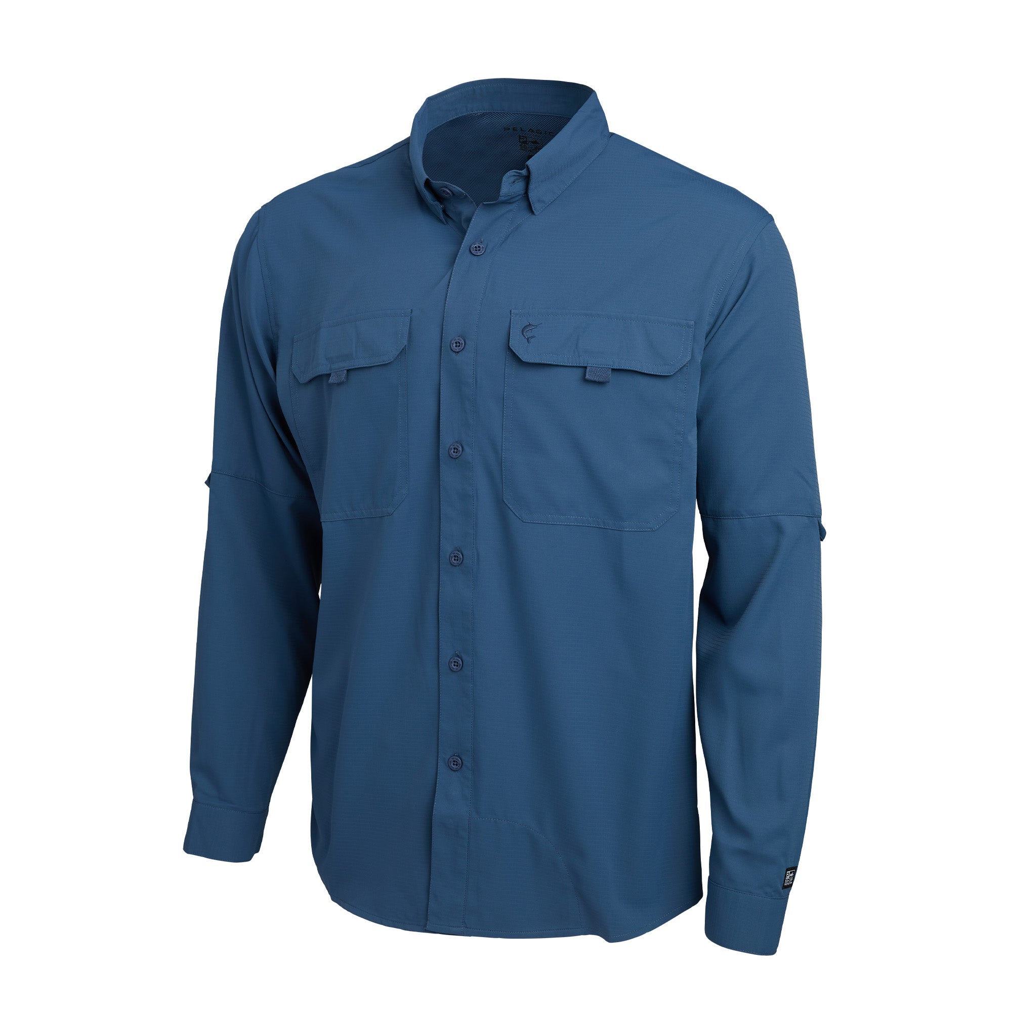 Pelagic Keys LS Fishing Shirt Smokey Blue / Medium