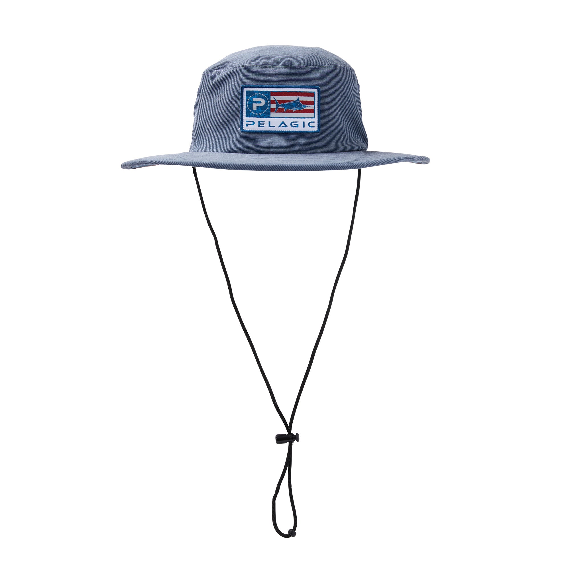 Pelagic SunSetter Pro Bucket Hat Americamo Smokey Blue
