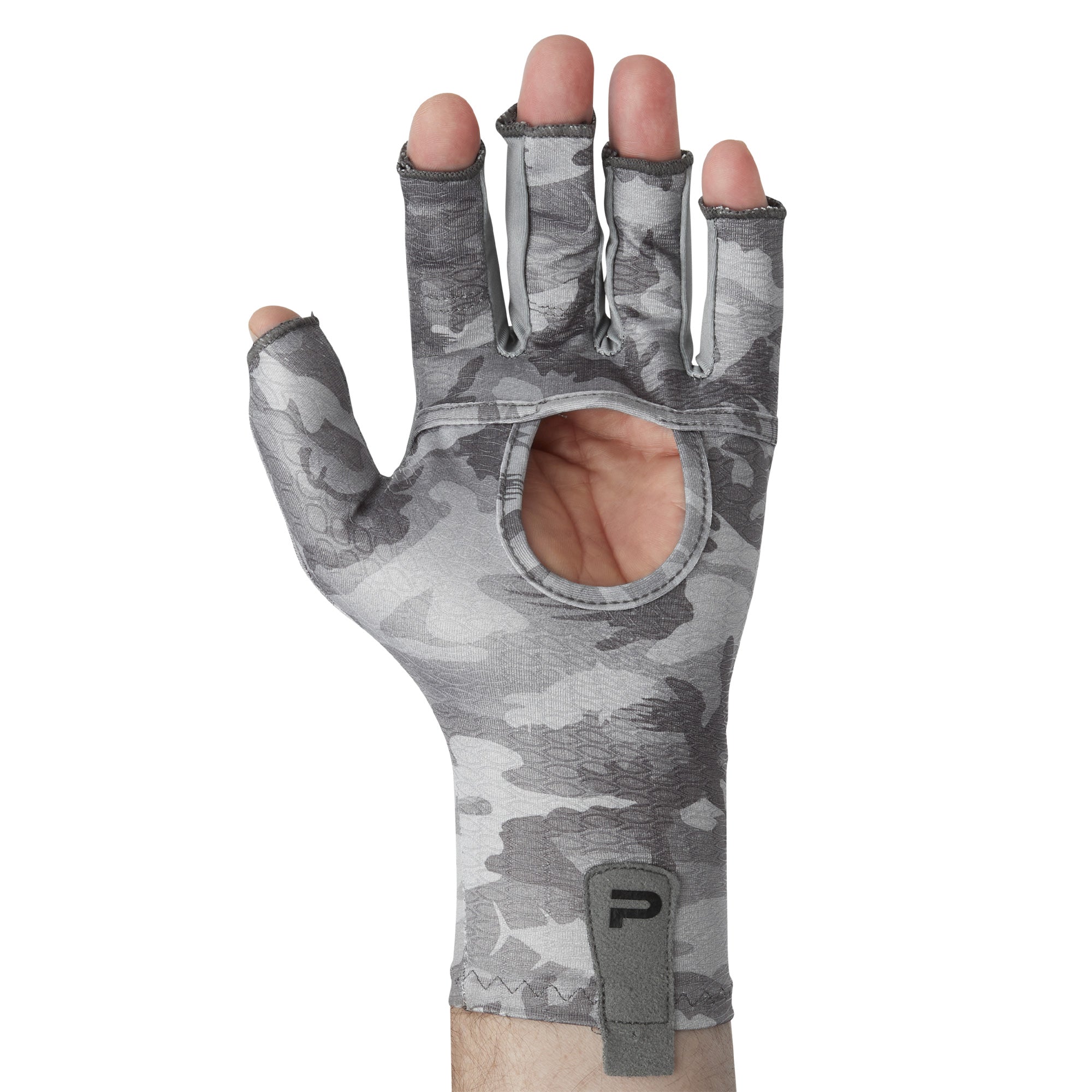 Pelagic Sun Gloves Fishing Gloves Light Grey / L/XL