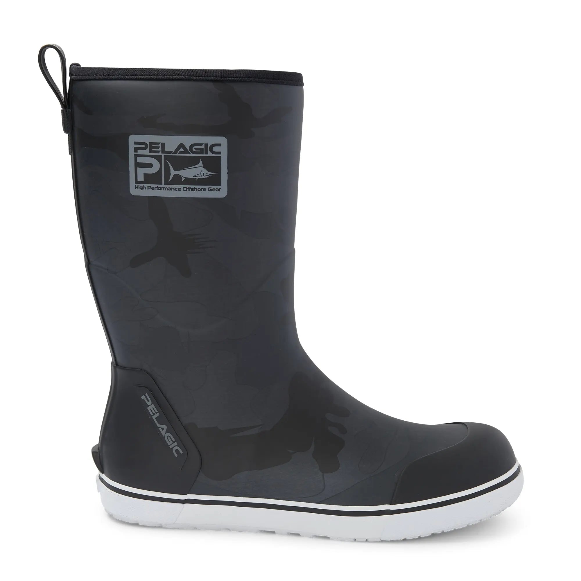 Longshore Deckboot-Fish Camo Black Fish Camo Black / 7