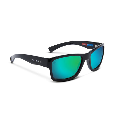 Pelagic Fish Whistle Polarized Sunglasses Black (Blue Glass)