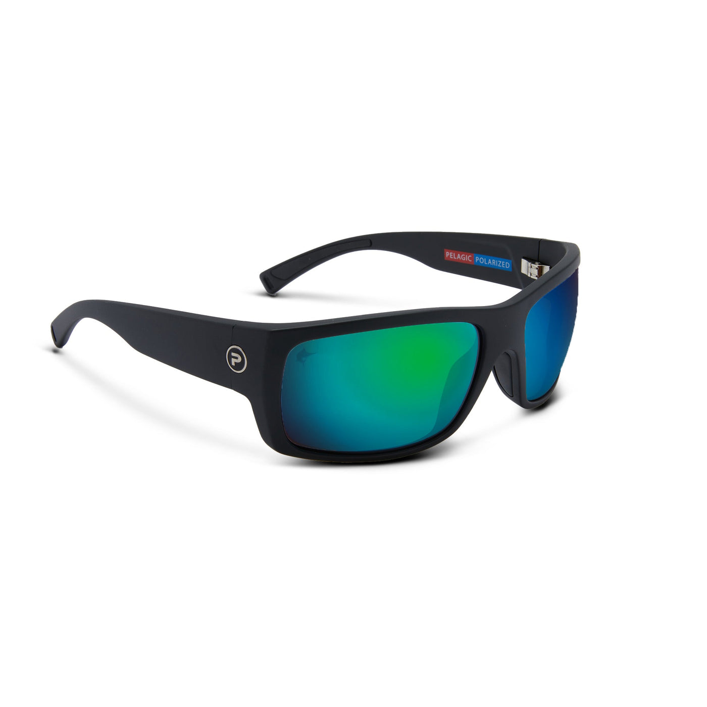 Pelagic Fish Whistle Polarized Sunglasses Black (Green Glass)