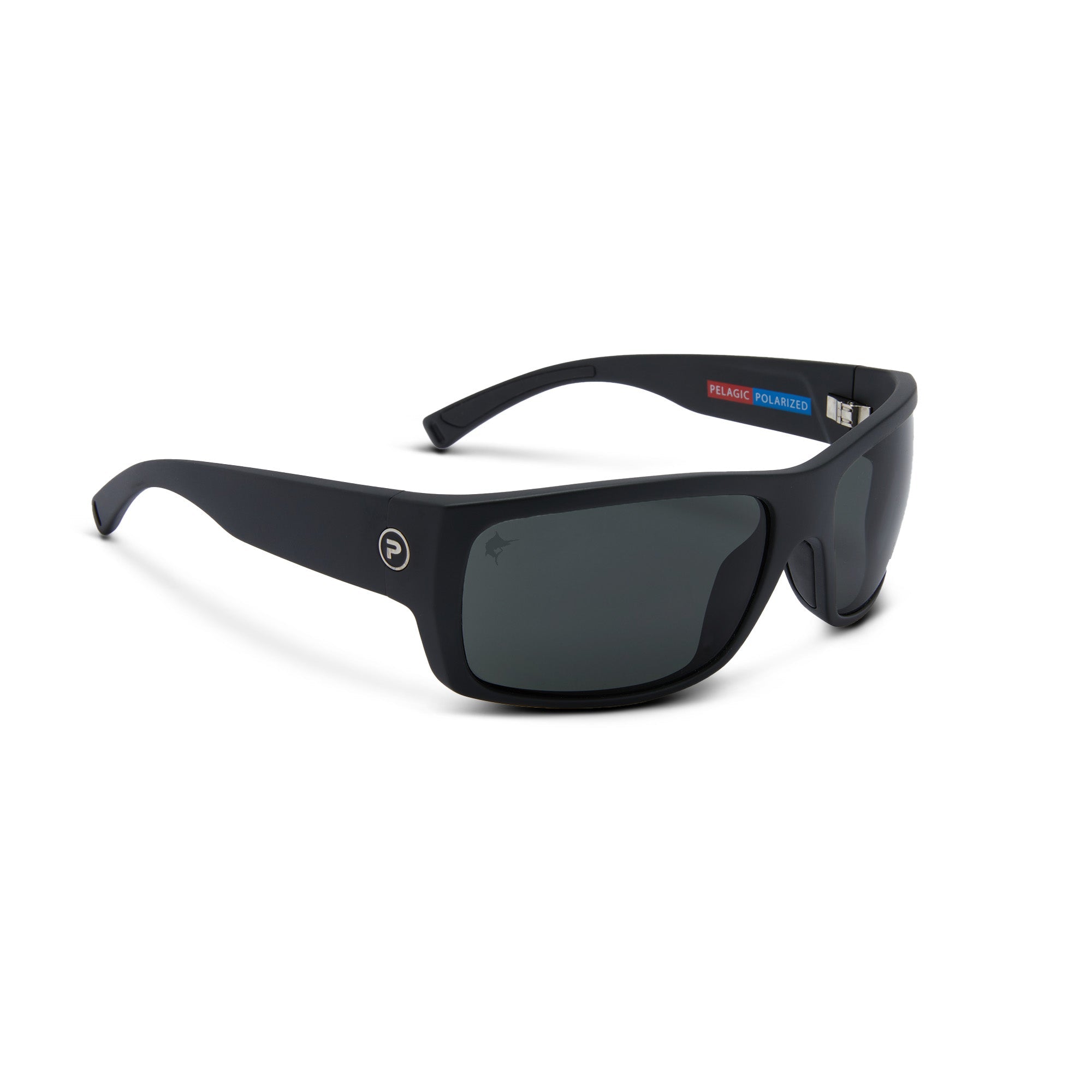 Pelagic Fish Whistle Polarized Sunglasses Black (Grey Glass)