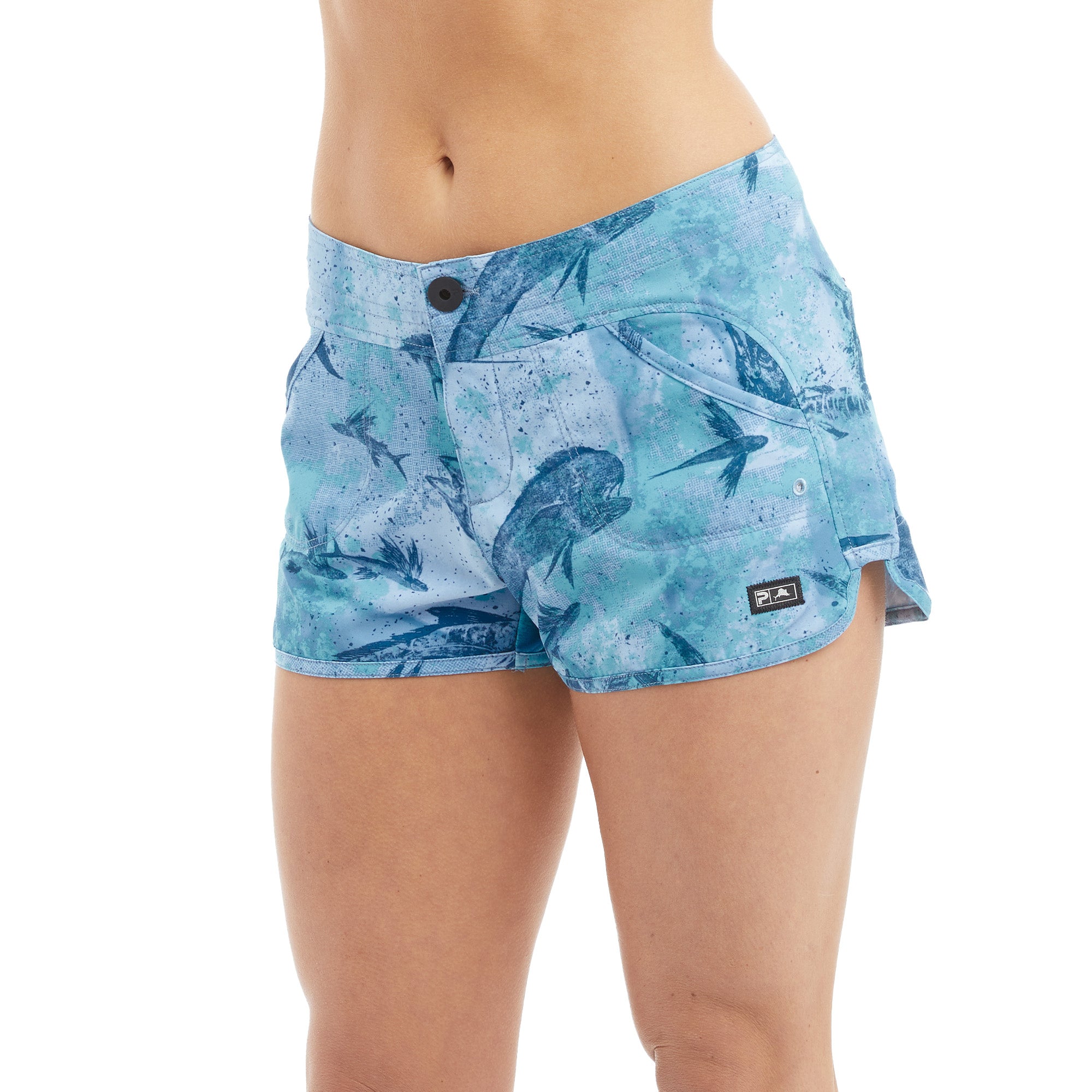 Moana Women's Shorts | Pelagic Fishing Gear Open Seas Blue / 12