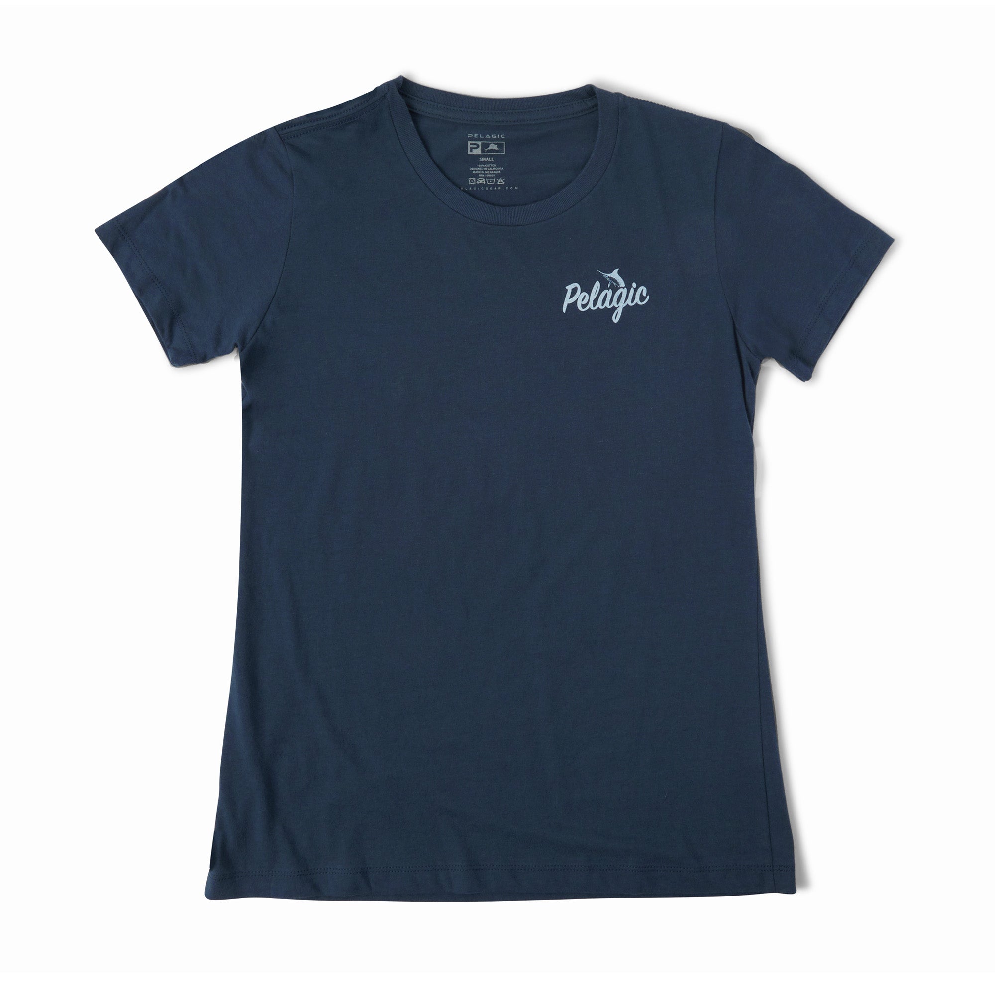 Pelagic Island Time T-Shirt in Smokey Blue | Women's Size XL