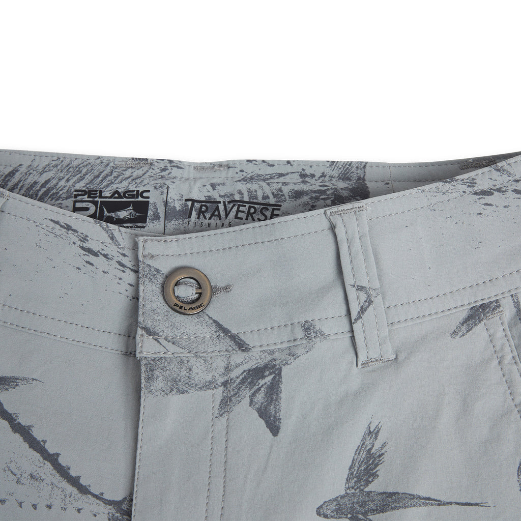 Youth Traverse Gyotaku Youth Hybrid Shorts | PELAGIC Fishing Gear
