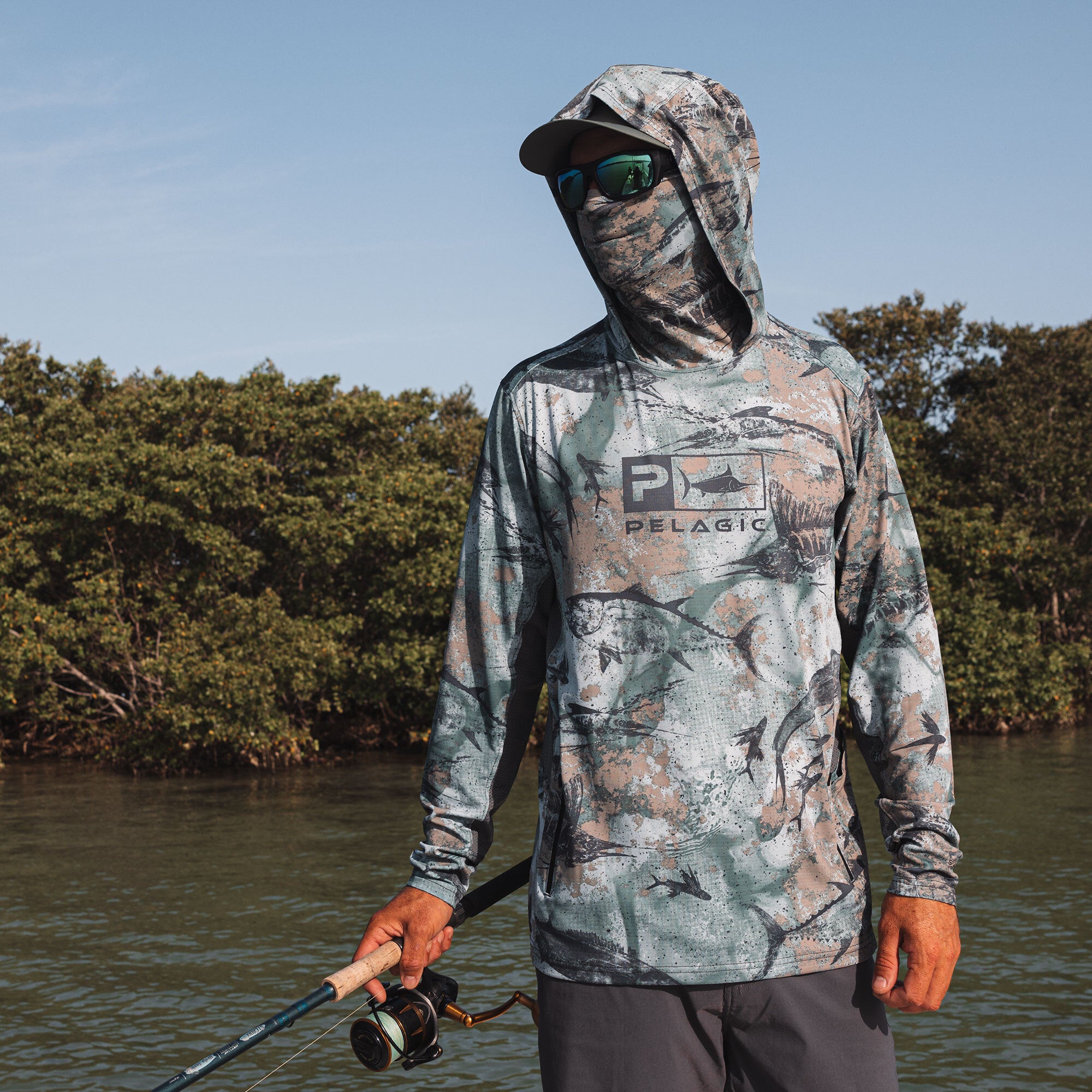 OFFSHORE RODS UPF 50+ Long Sleeve T-Shirt Hoodie, Sun Protection Fishi –  Offshore Custom Sportfishing Rods