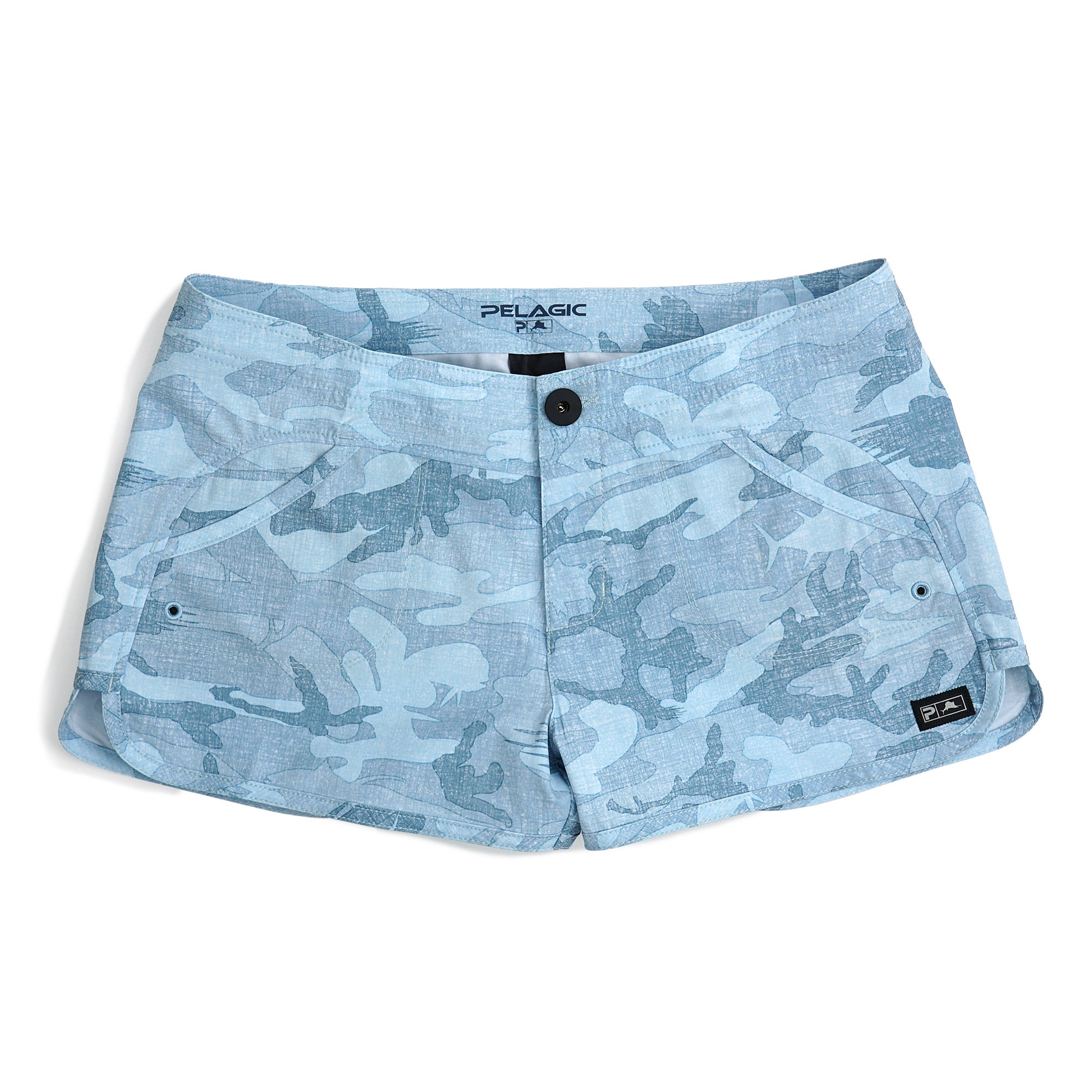Pelagic Hybrid Shorts - Moana Fish Camo - Slate 10