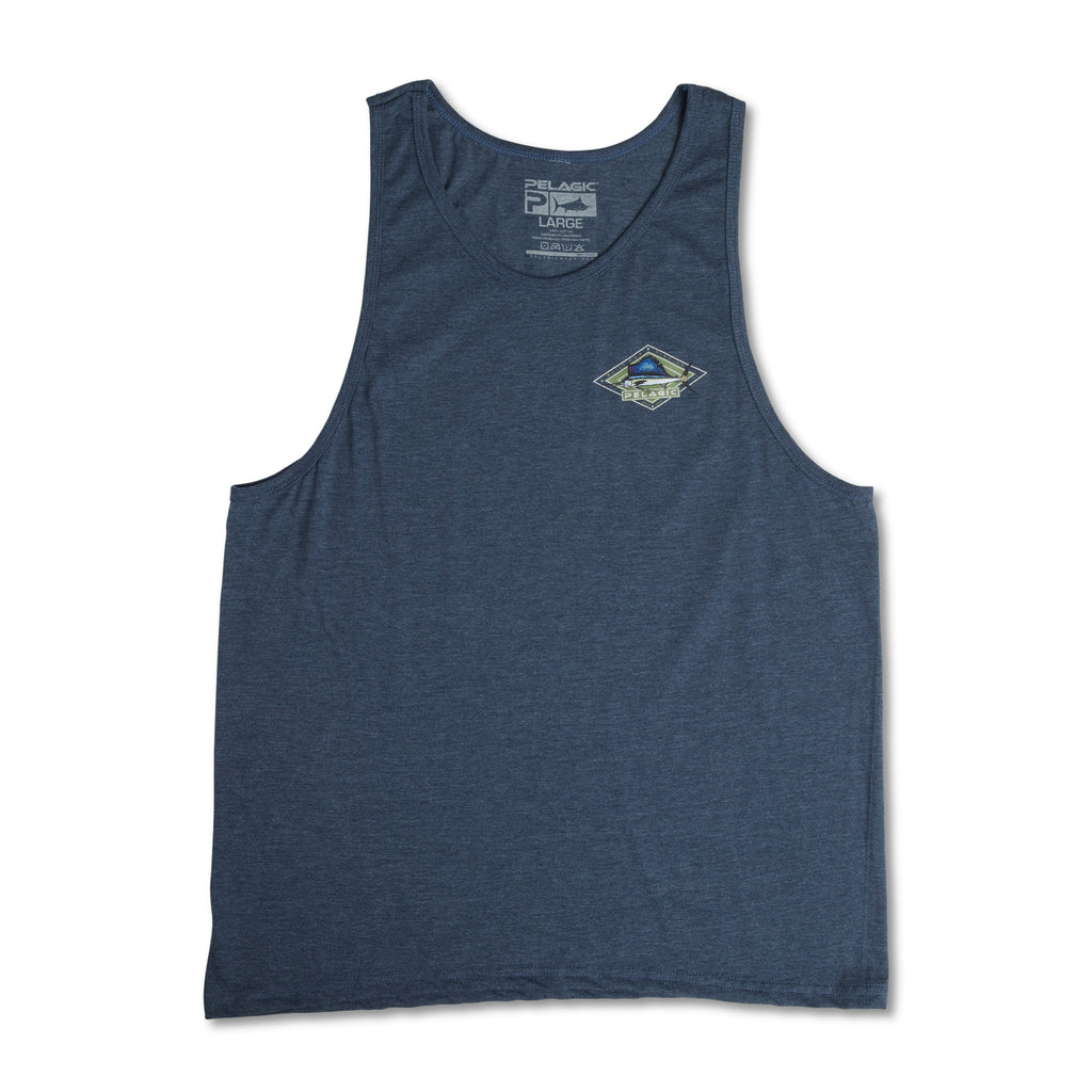 Double Diamond Sailfish Tank Top | PELAGIC Fishing Gear